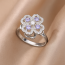 Anel Giratório Anti-Stress - Banhados em ouro 18k ou platina