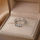 Anel Giratório Anti-Stress - Banhados em ouro 18k ou platina