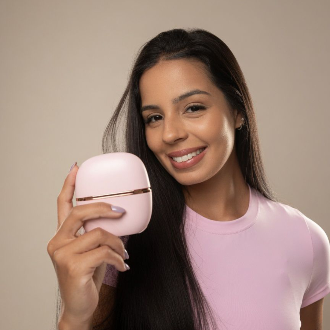 Mini escova alisadora - PORTÁTIL