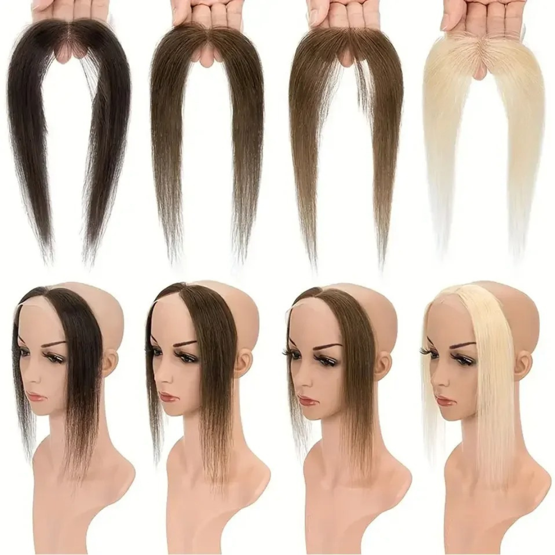 Hairline topper Aphrodite - CABELO HUMANO, uso com cola ou fita