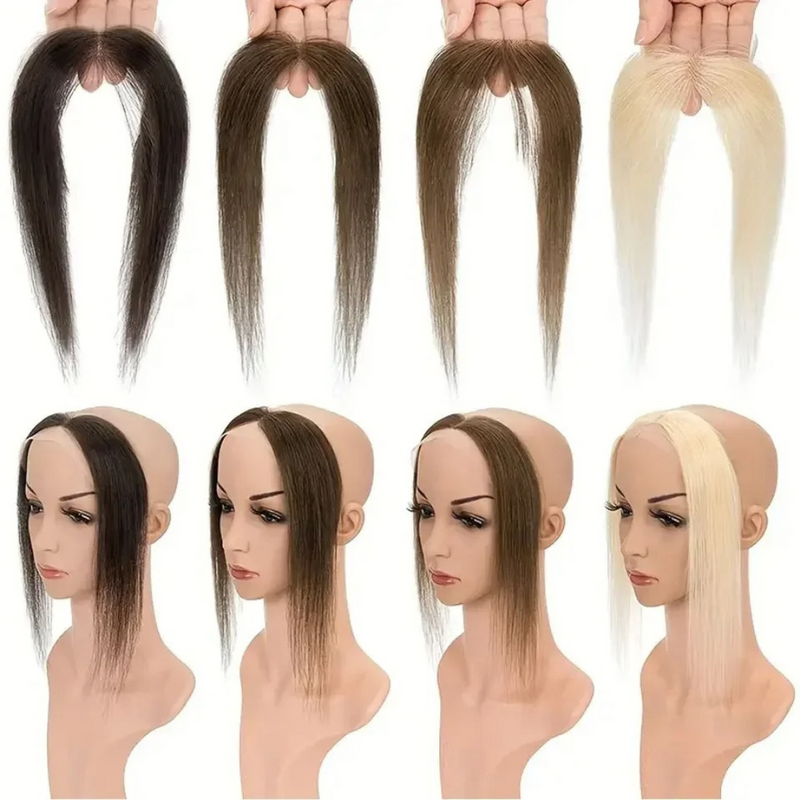 Hairline topper Aphrodite - CABELO HUMANO, uso com cola ou fita