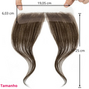 Hairline topper Aphrodite - CABELO HUMANO, uso com cola ou fita
