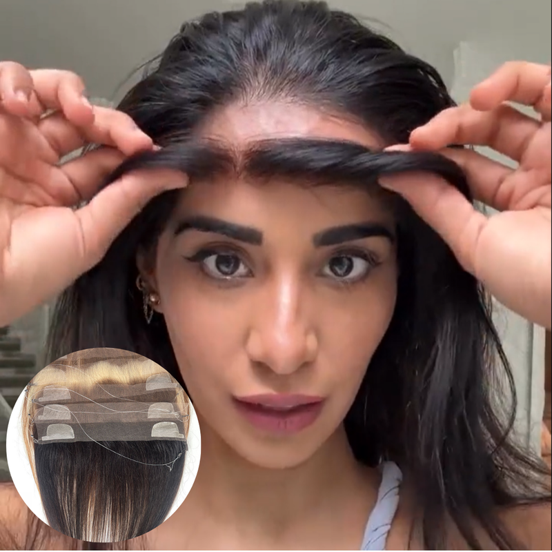 Hairline topper fio invisível Aphrodite - CABELO HUMANO, FEITO À MÃO