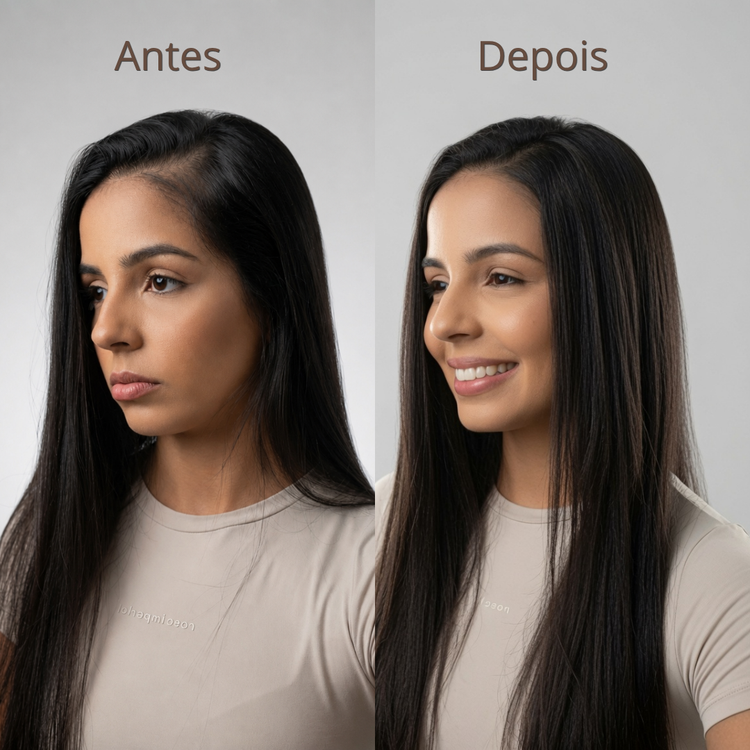 Aplique franja lateral e frontal - JÁ INCLUSO 2 PEÇAS