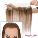 Hairline topper fio invisível Aphrodite - CABELO HUMANO, FEITO À MÃO