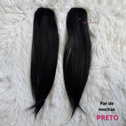 Aplique Aphrodite franja lateral e frontal - JÁ INCLUSO 2 PEÇAS