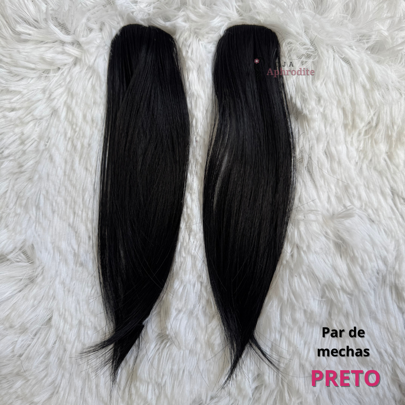 Aplique Aphrodite franja lateral e frontal - JÁ INCLUSO 2 PEÇAS