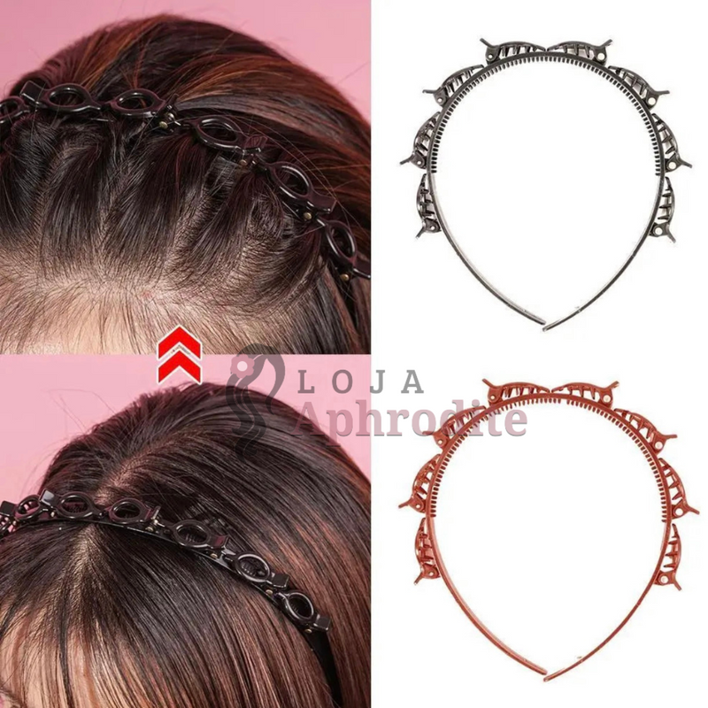 Tiara Aphrodite com mini presilhas