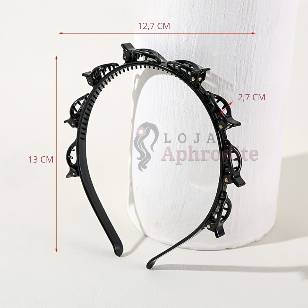 Tiara Aphrodite com mini presilhas