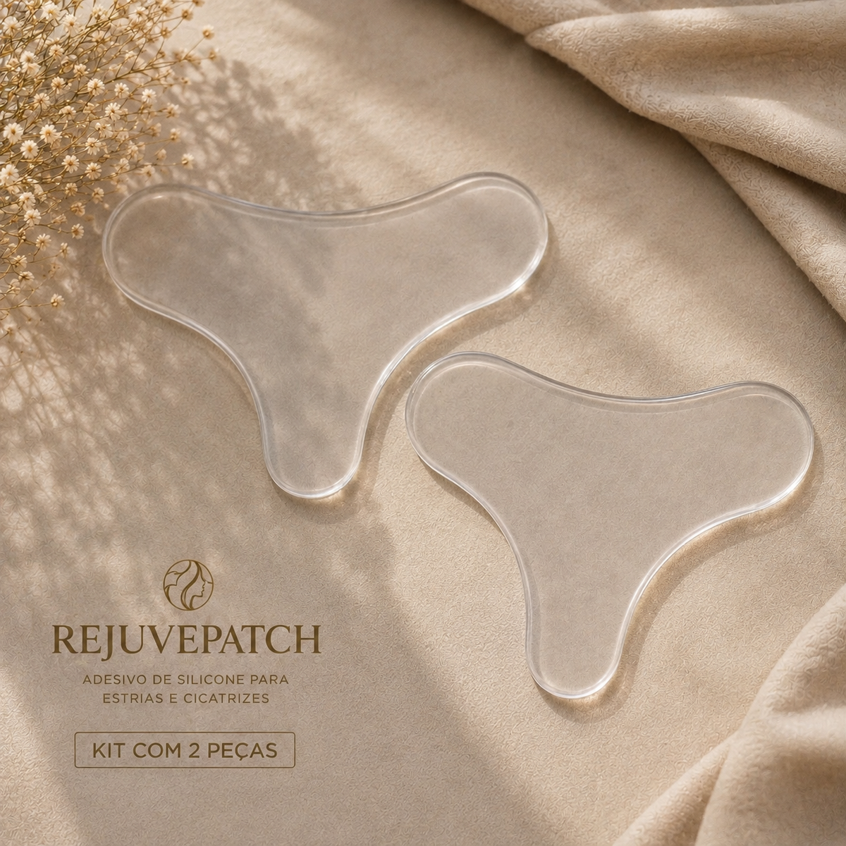 RejuvePatch - Adesivo de Silicone para estrias e firmeza da pele