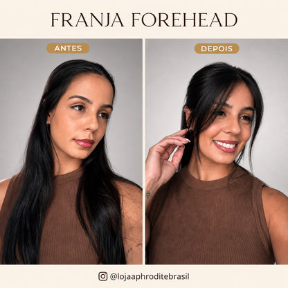 Franja Forehead - Cabelo Humano FEITO À MÃO