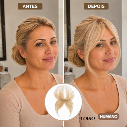 Franja Forehead - Cabelo Humano FEITO À MÃO