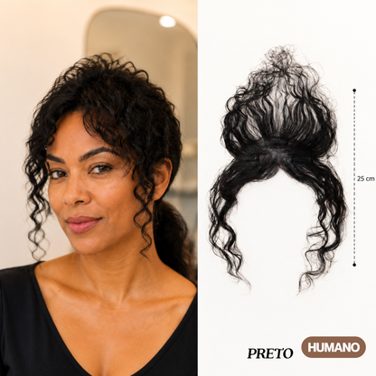 Franja Forehead - Cabelo Humano FEITO À MÃO