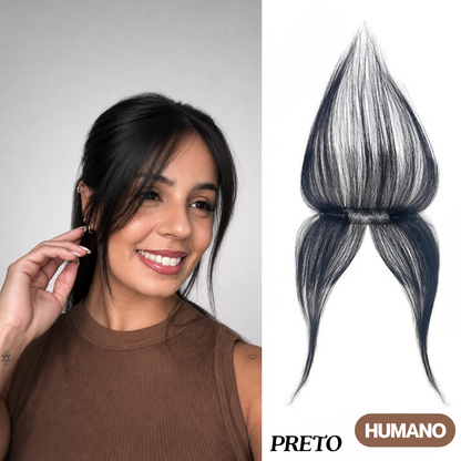 Franja Forehead - Cabelo Humano FEITO À MÃO