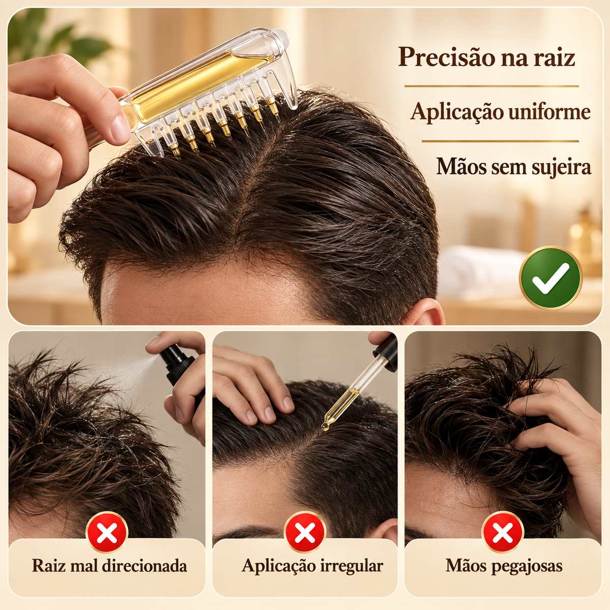 OilComb – Pente aplicador capilar