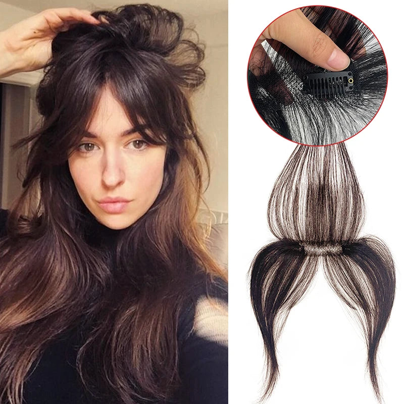 Franja Forehead Aphrodite - Cabelo Humano FEITO À MÃO