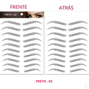 Tatuagem adesiva para sobrancelhas