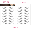 Tatuagem adesiva para sobrancelhas