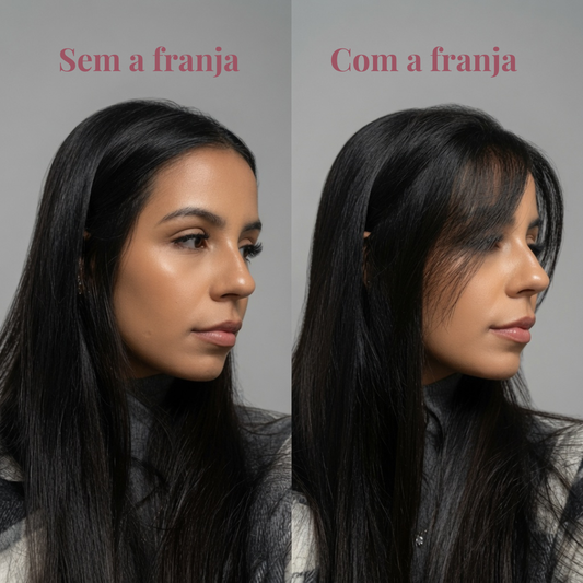 Franja Forehead Aphrodite - Cabelo Humano FEITO À MÃO