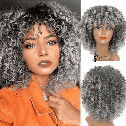 Peruca Cacheada Curta Aphrodite (Cabelo Orgânico) - Loja Aphrodite