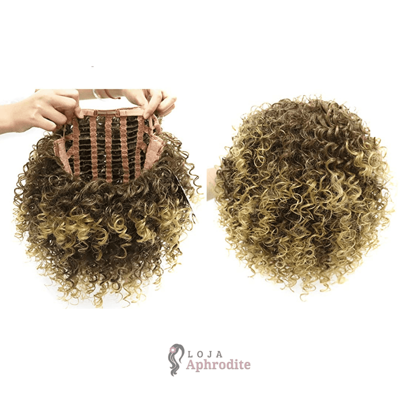 Peruca Cacheada Curta Aphrodite (Cabelo Orgânico) - Loja Aphrodite