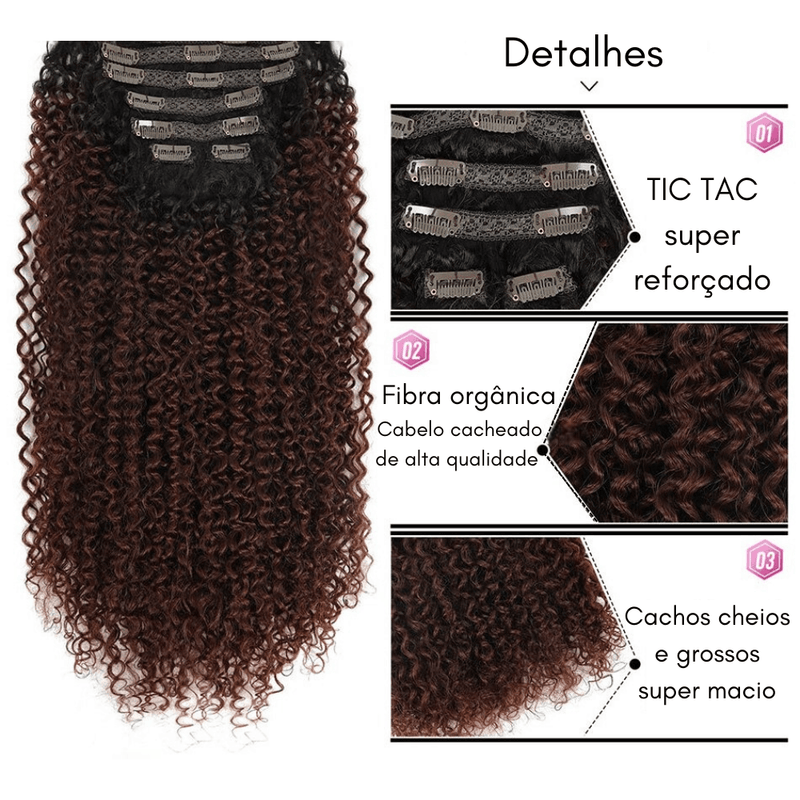 Aplique Aphrodite Tic Tac Cacheado (Cabelo Orgânico) - Loja Aphrodite