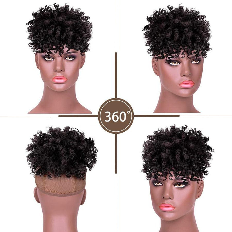 Afro Puff Aphrodite Com Franja - Loja Aphrodite