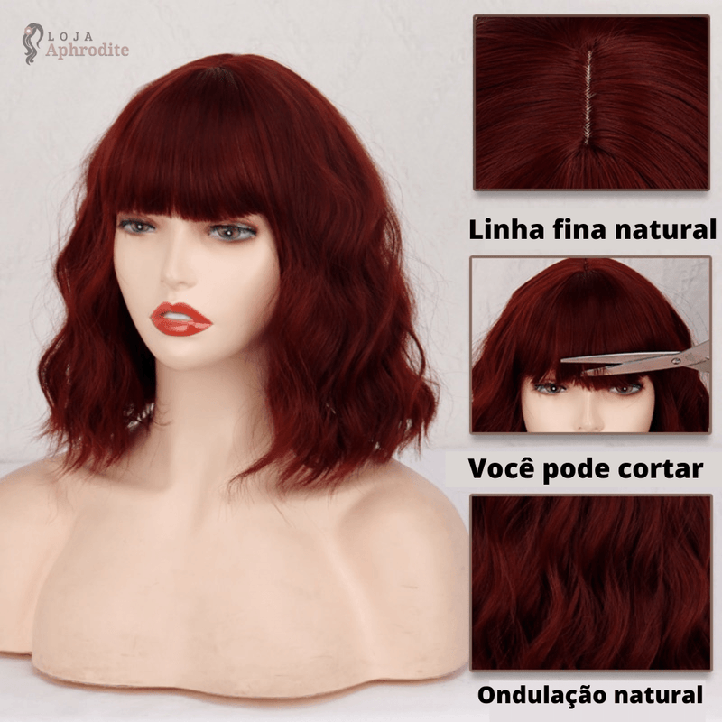 Peruca Aphrodite Curto Bob (Cabelo Orgânico) - Loja Aphrodite